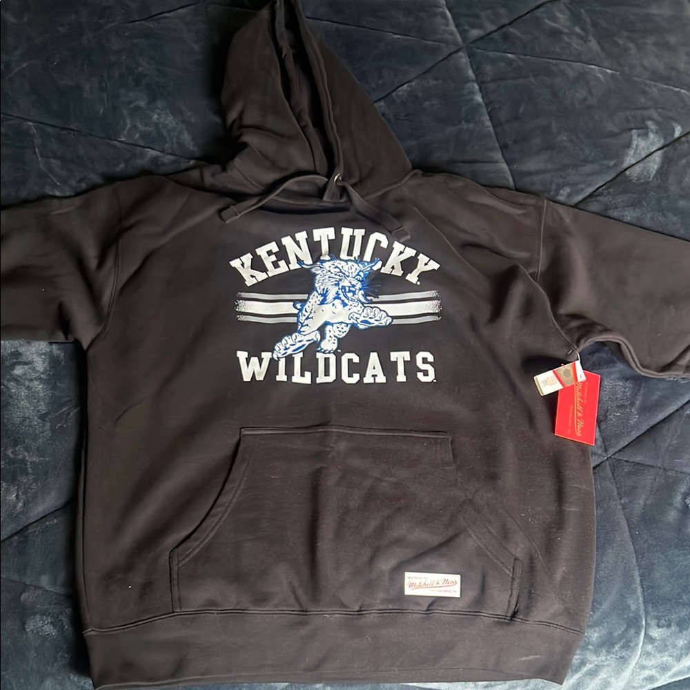 Mitchell and Ness Kentucky Wildcats Black Hoodie NWT